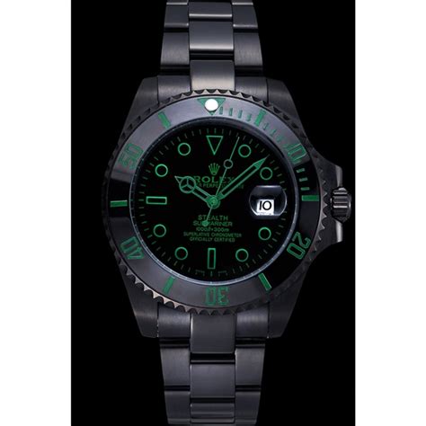 rolex stealth submariner black replica